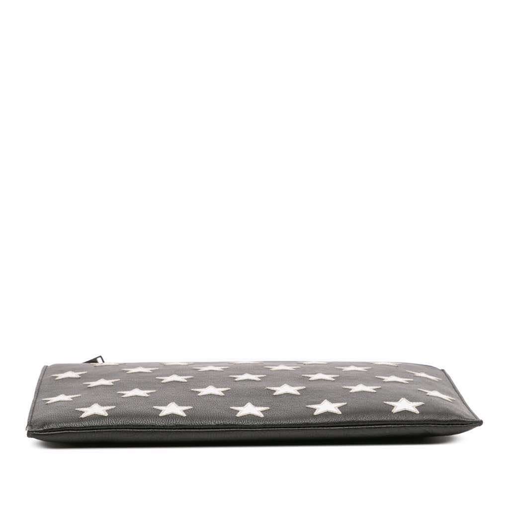 Saint Laurent Leather Star Rider Tablet Pouch - Image 6