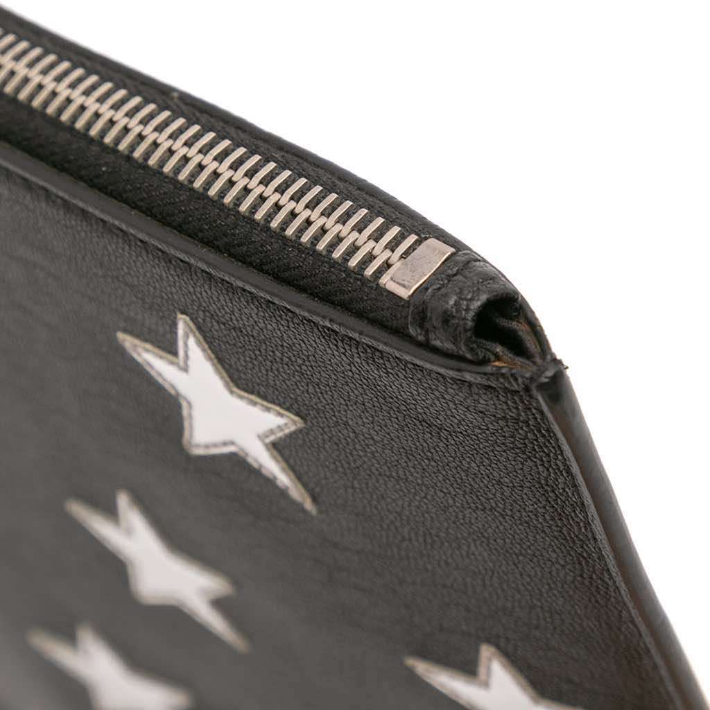 Saint Laurent Leather Star Rider Tablet Pouch - Image 11