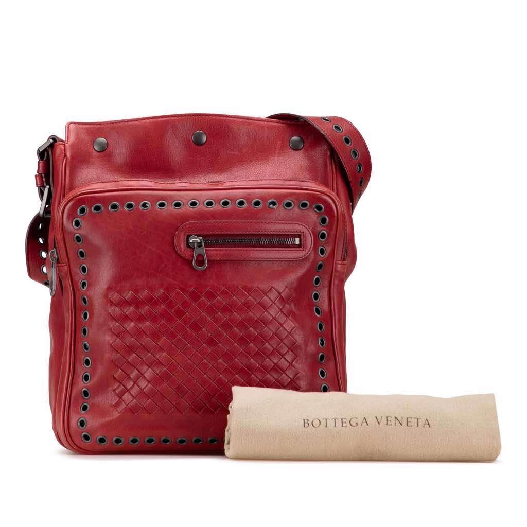 Bottega Veneta Nappa Intrecciato Grommet Crossbody - Image 12