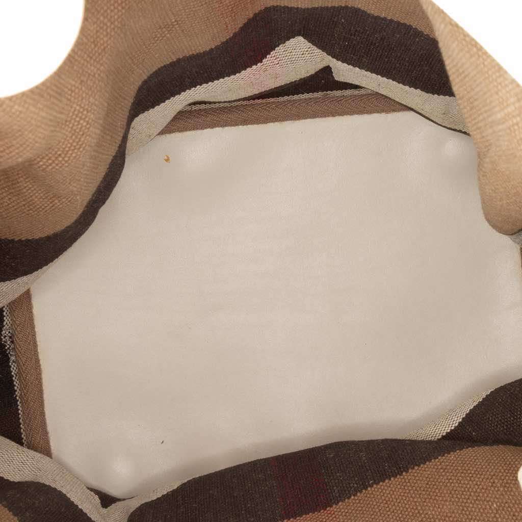 Burberry Medium Mega Check Canvas Ashby Bucket Bag - 4