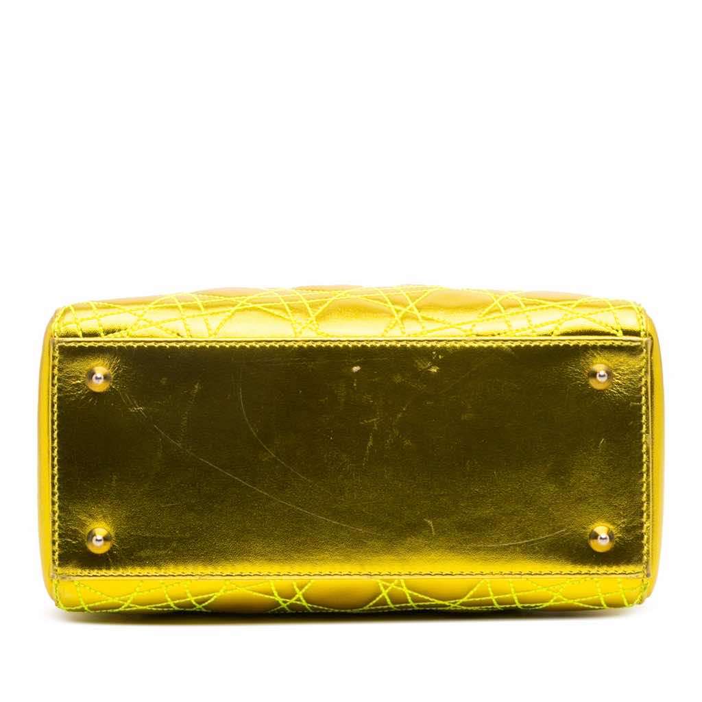 Dior Anselm Reyle Medium Metallic Lambskin Cannage Lady Dior - Image 6