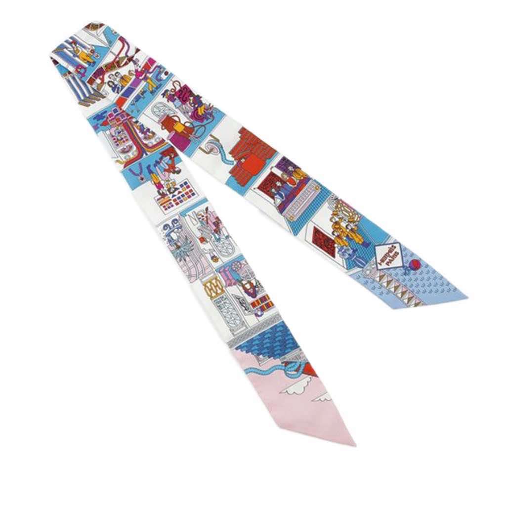 Hermès La Maison des Carres Silk Twilly Scarf - Image 6