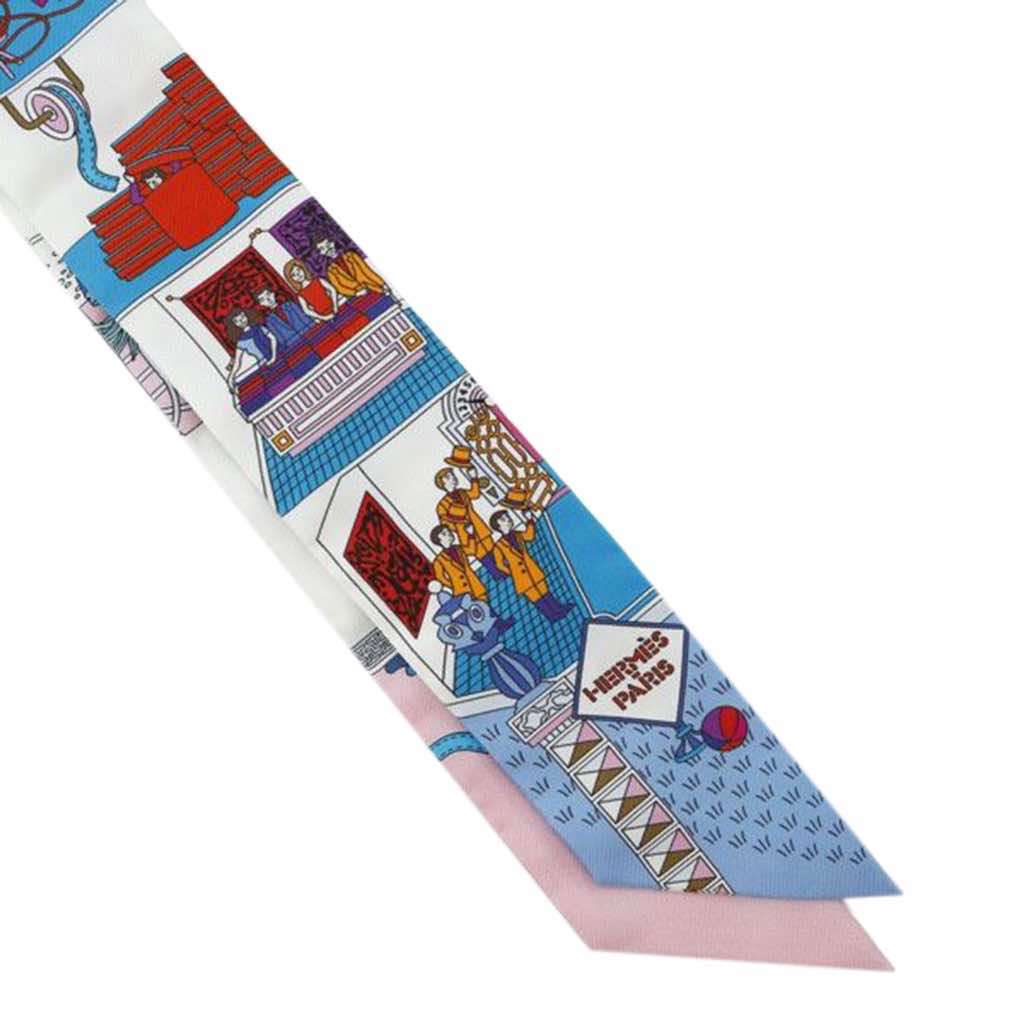 Hermès La Maison des Carres Silk Twilly Scarf - 4