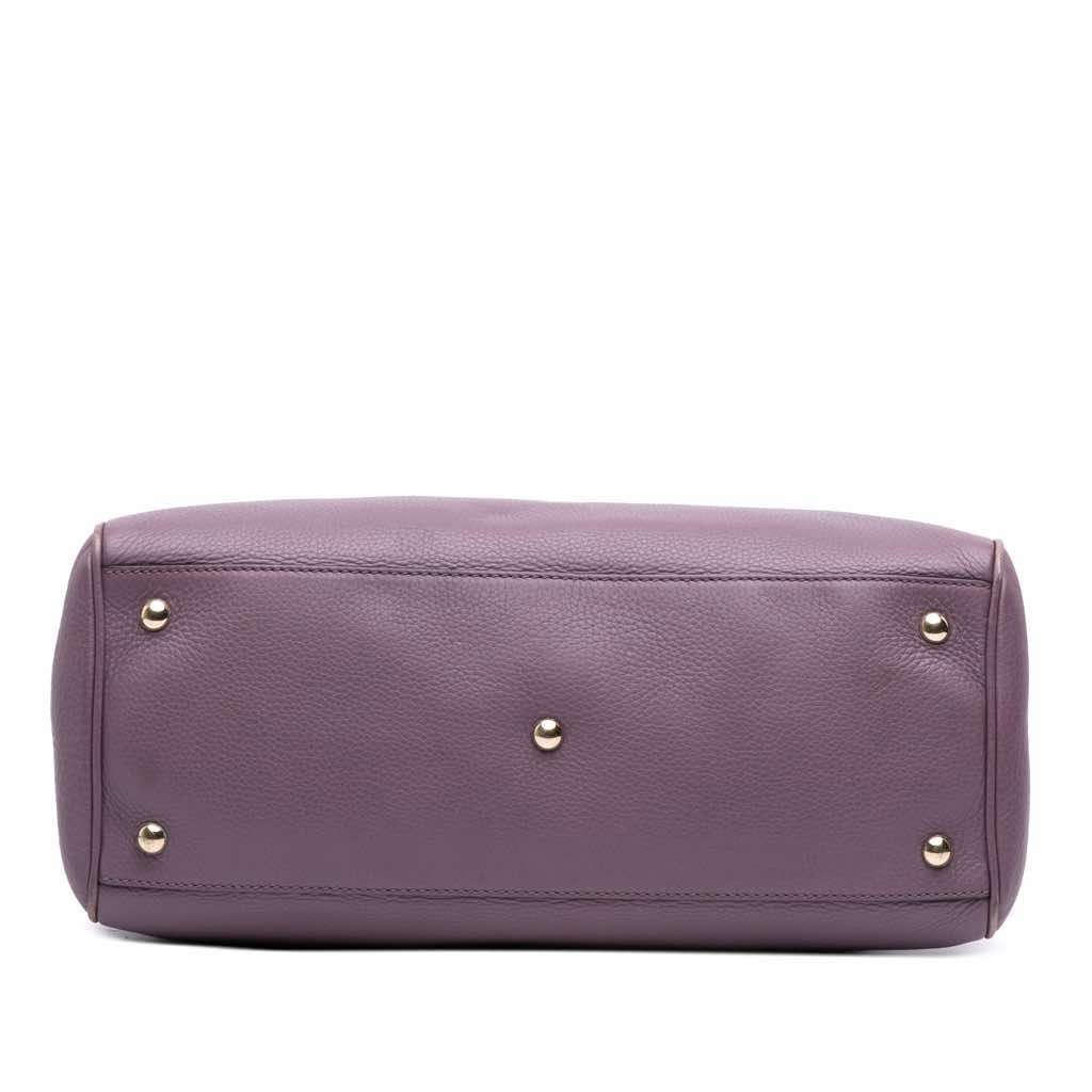 Gucci Medium Calfskin Bamboo Shopper Satchel - Image 6