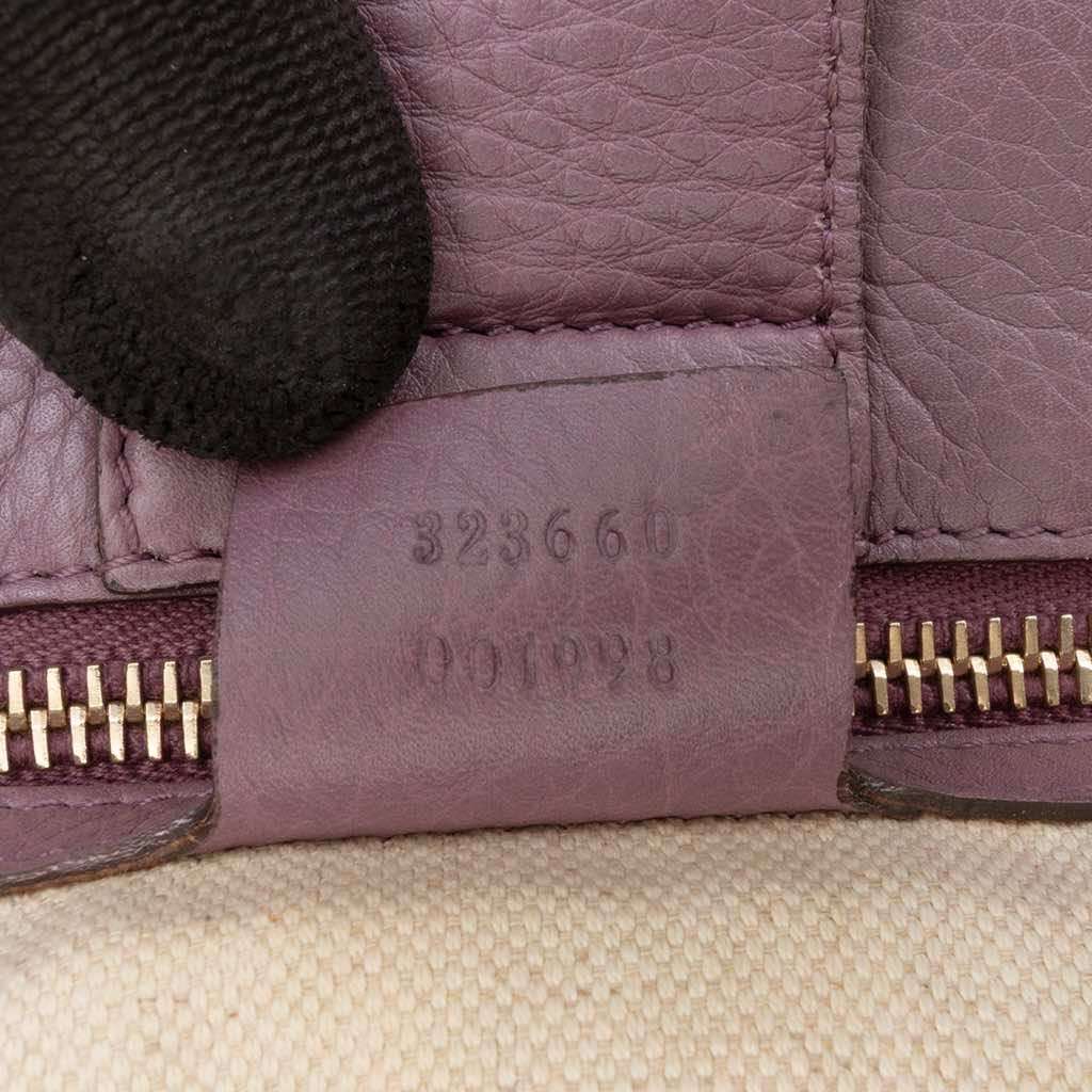 Gucci Medium Calfskin Bamboo Shopper Satchel - Detail 1