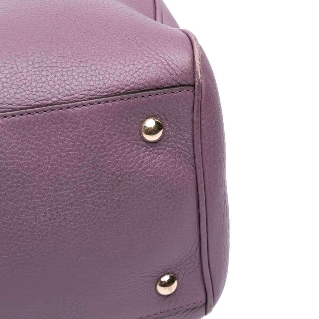 Gucci Medium Calfskin Bamboo Shopper Satchel - Image 10