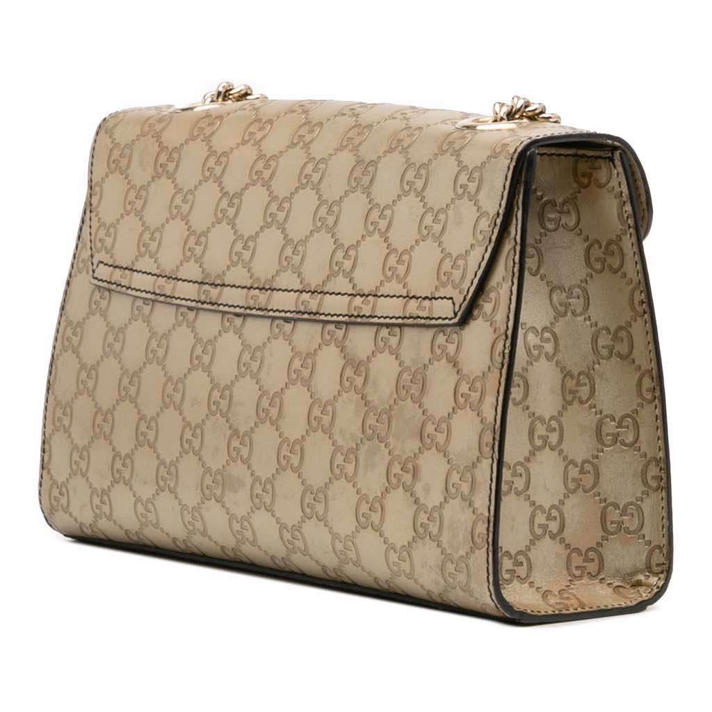 Gucci Medium Guccissima Emily Shoulder Bag - Back view