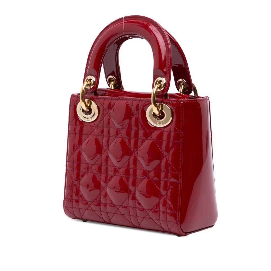 Dior Mini Patent Cannage Lady Dior - 2