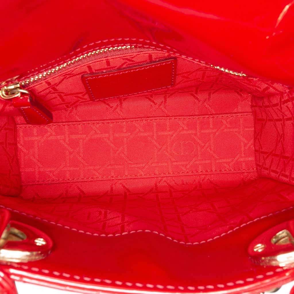 Dior Mini Patent Cannage Lady Dior - 4