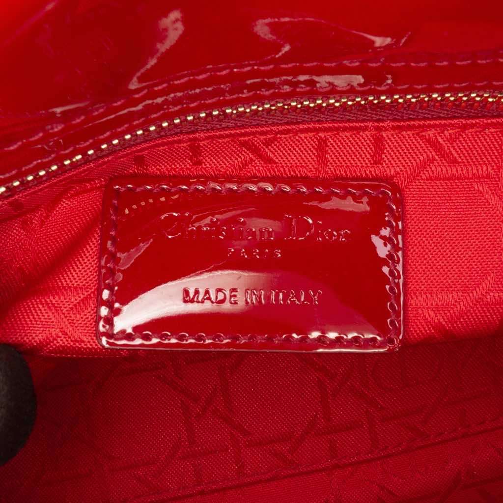 Dior Mini Patent Cannage Lady Dior - 5