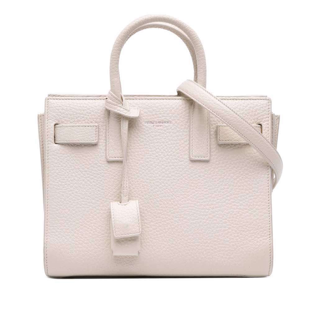 Saint Laurent Nano Grained Calfskin Sac de Jour Satchel