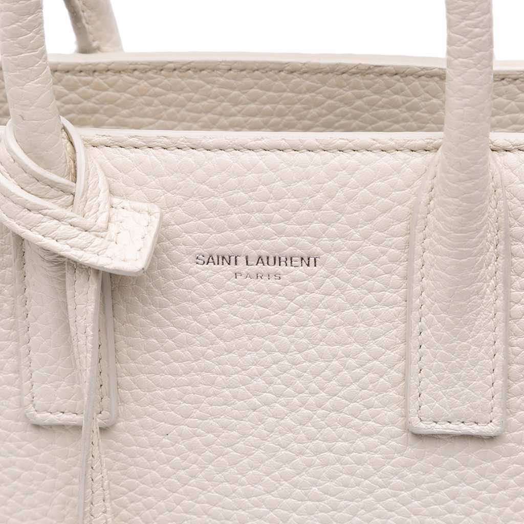 Saint Laurent Nano Grained Calfskin Sac de Jour Satchel - Side view