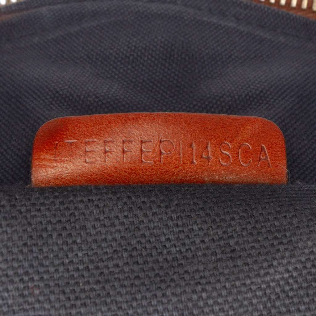 Burberry Small Leather Trimmed House Check Canvas Bridle Orchard Satchel - Detail 2