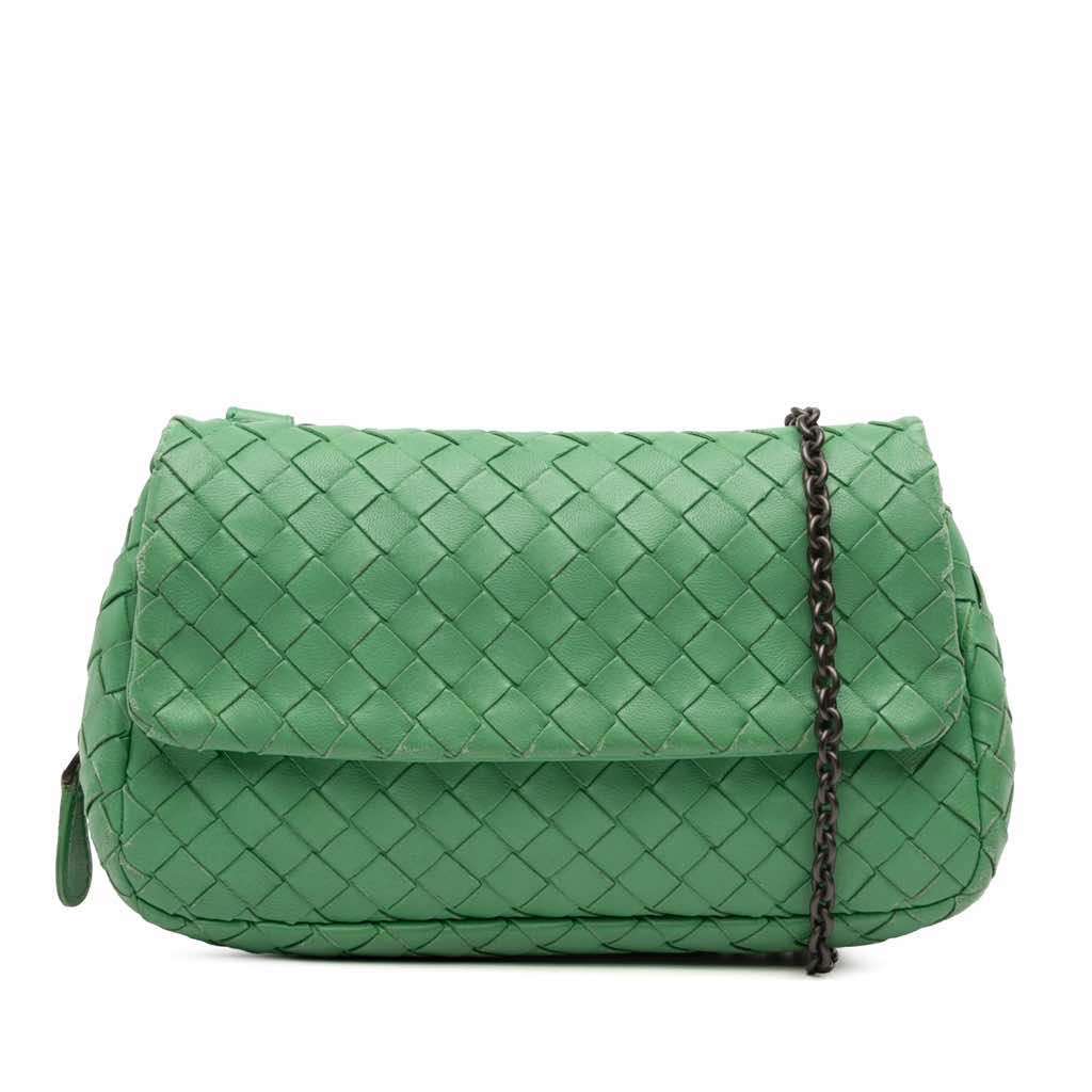 Bottega Veneta Mini Nappa Intrecciato Expandable Chain Crossbody