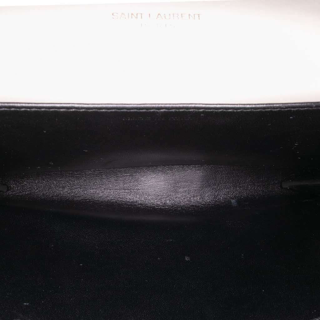 Saint Laurent Bicolor Calfskin Uptown Chain Wallet - 4