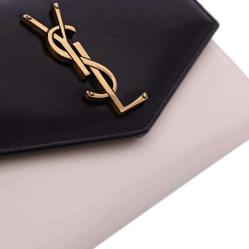 Saint Laurent Bicolor Calfskin Uptown Chain Wallet - Detail 2
