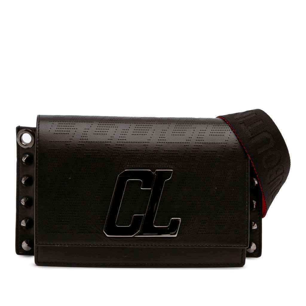 Christian Louboutin Leather Wallstrap Monogram Messenger Bag