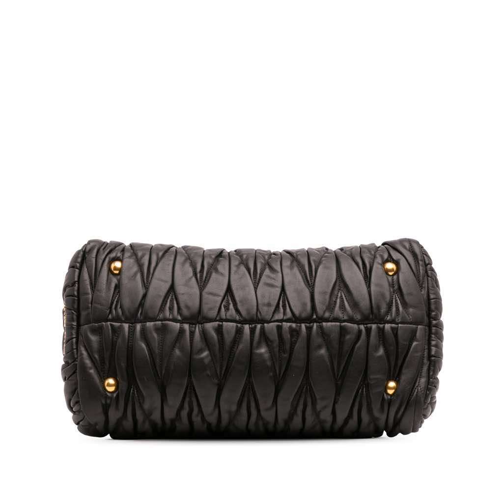Miu Miu Matelasse Leather Turnlock Tote - Image 6