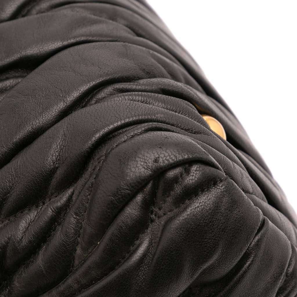 Miu Miu Matelasse Leather Turnlock Tote - Image 11