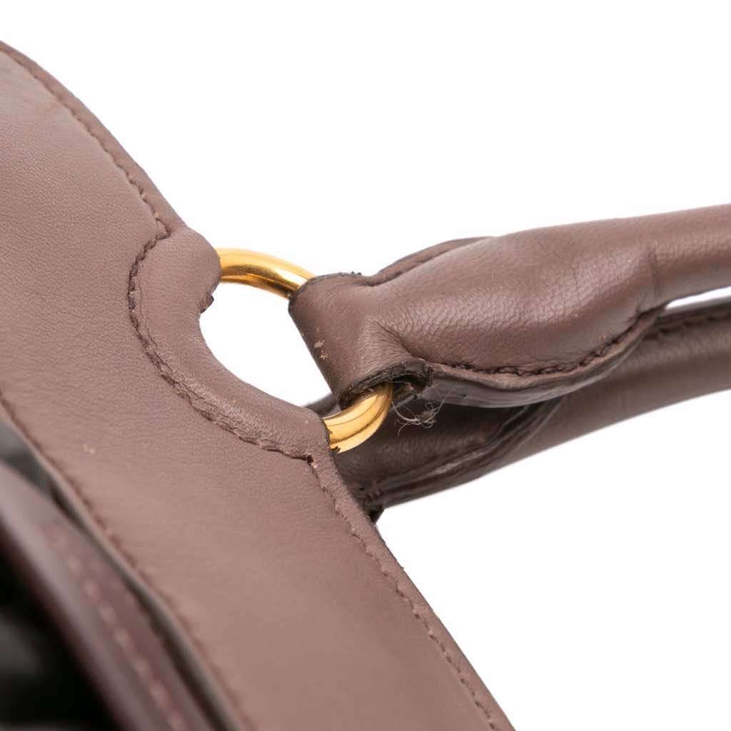 Miu Miu Matelasse Leather Turnlock Tote - Image 12