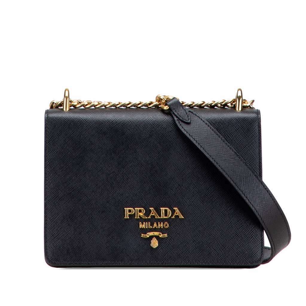 Prada Saffiano Lux Chain Crossbody