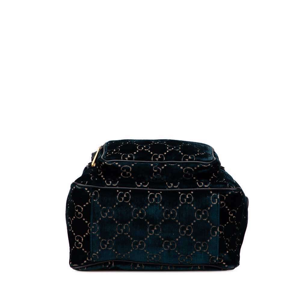 Gucci GG Velvet Double Buckle Backpack - Image 6