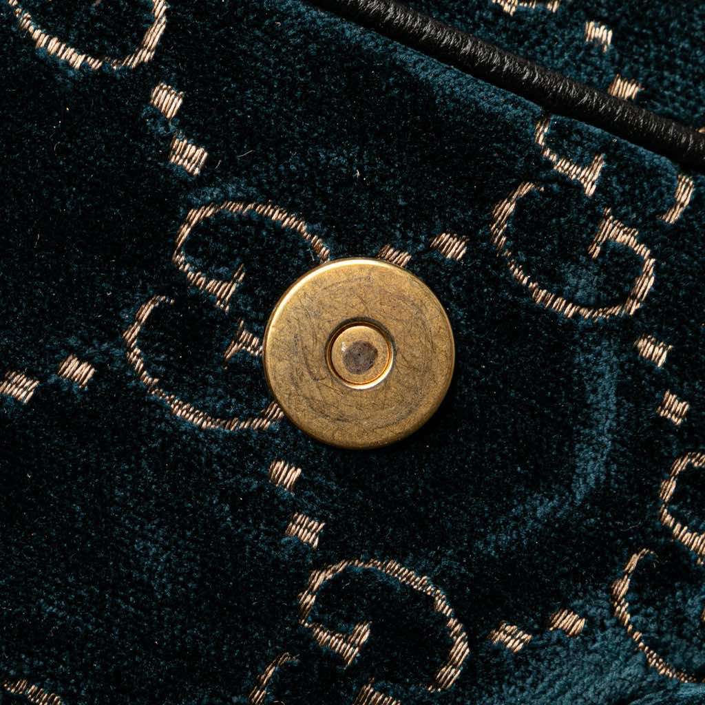 Gucci GG Velvet Double Buckle Backpack - Image 12