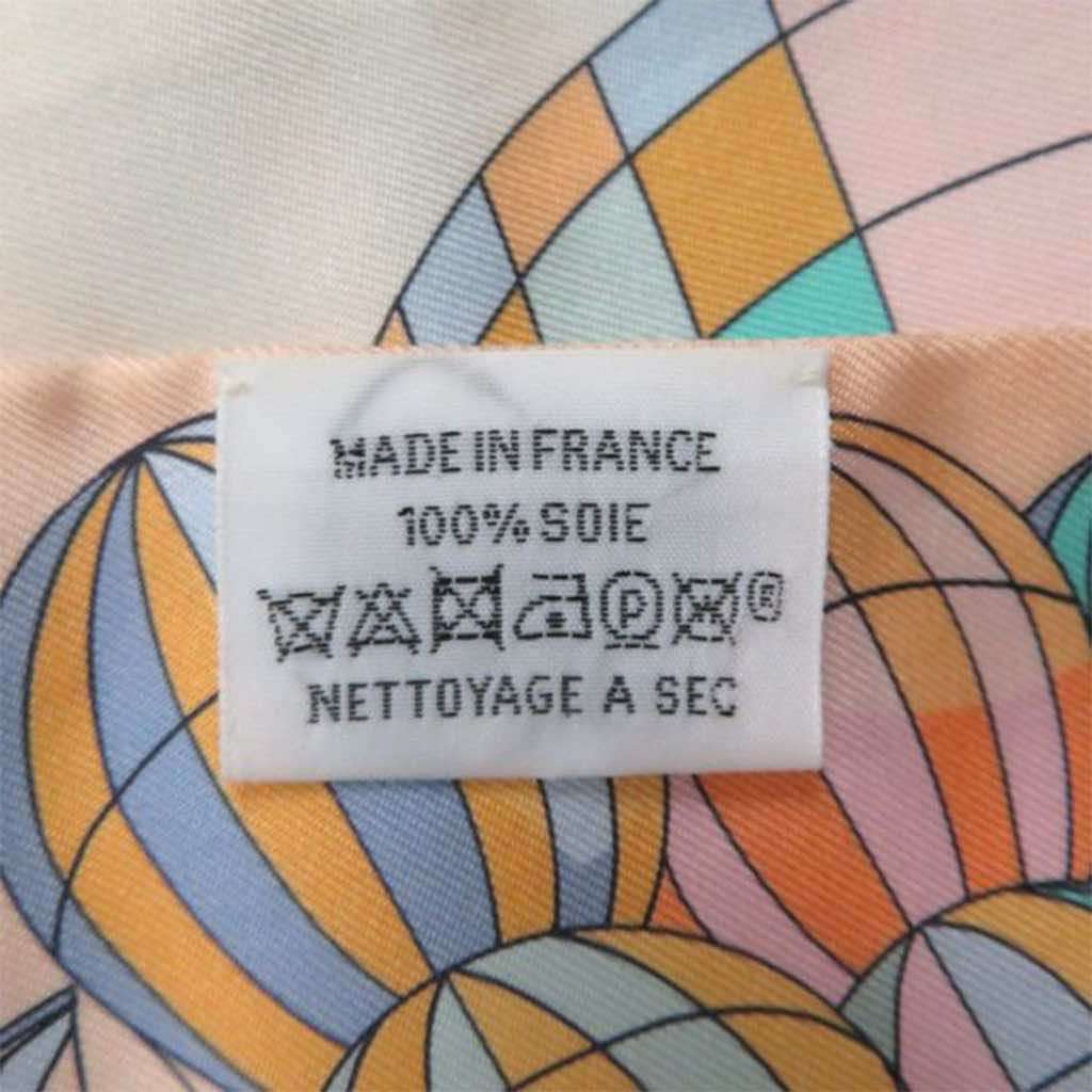 Hermès Les Folies Du Ciel Silk Twilly Scarf - Detail 1