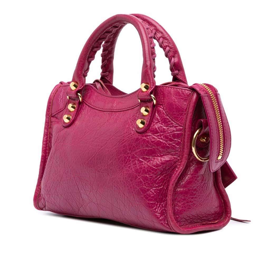 Balenciaga Mini Lambskin Motocross Giant 12 City Satchel - 2