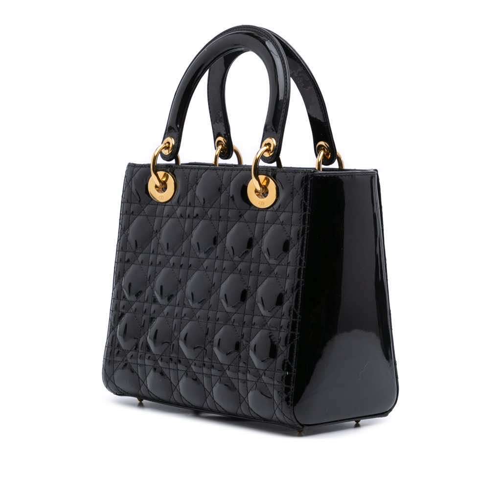 Dior Medium Patent Cannage Lady Dior - 2