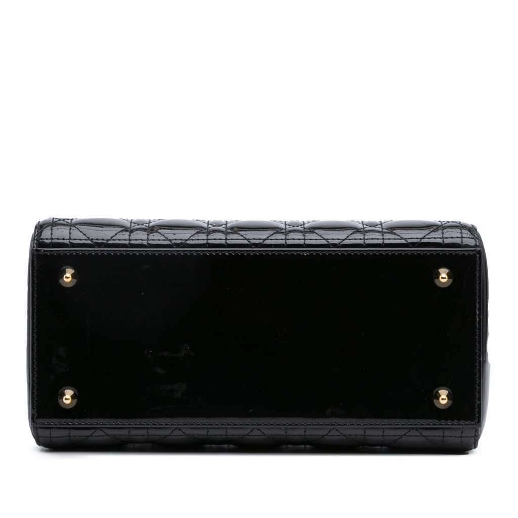 Dior Medium Patent Cannage Lady Dior - 3