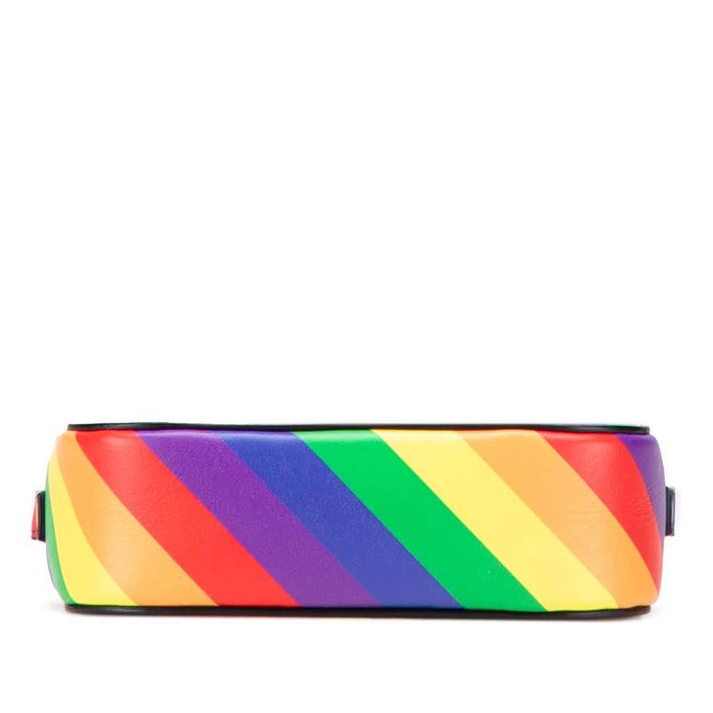 Balenciaga XS Leather Rainbow Logo Ville Camera Bag - Image 6