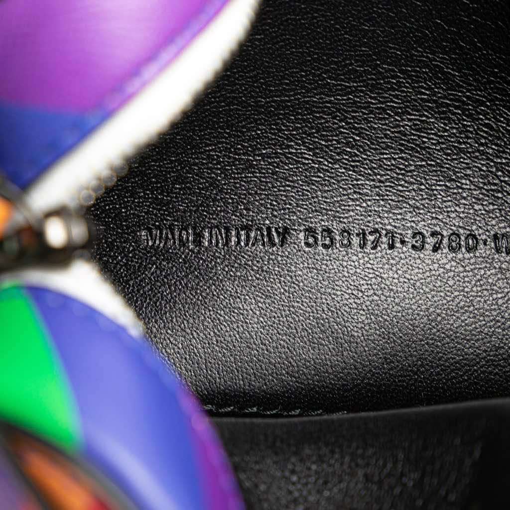Balenciaga XS Leather Rainbow Logo Ville Camera Bag - Detail 2