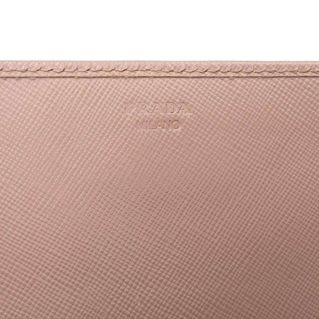 Prada Saffiano Metal Oro Chain Wallet - 5