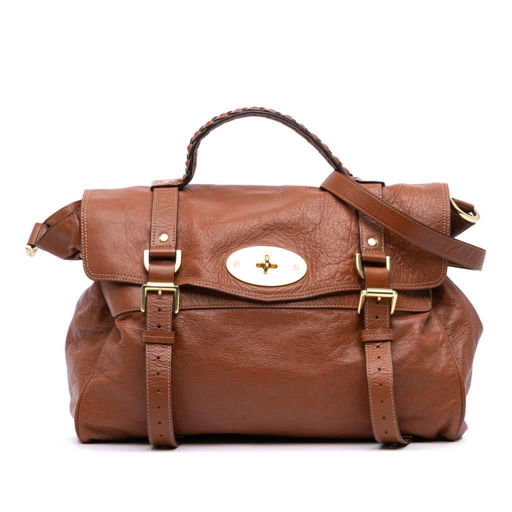 Mulberry Calfskin Alexa Satchel