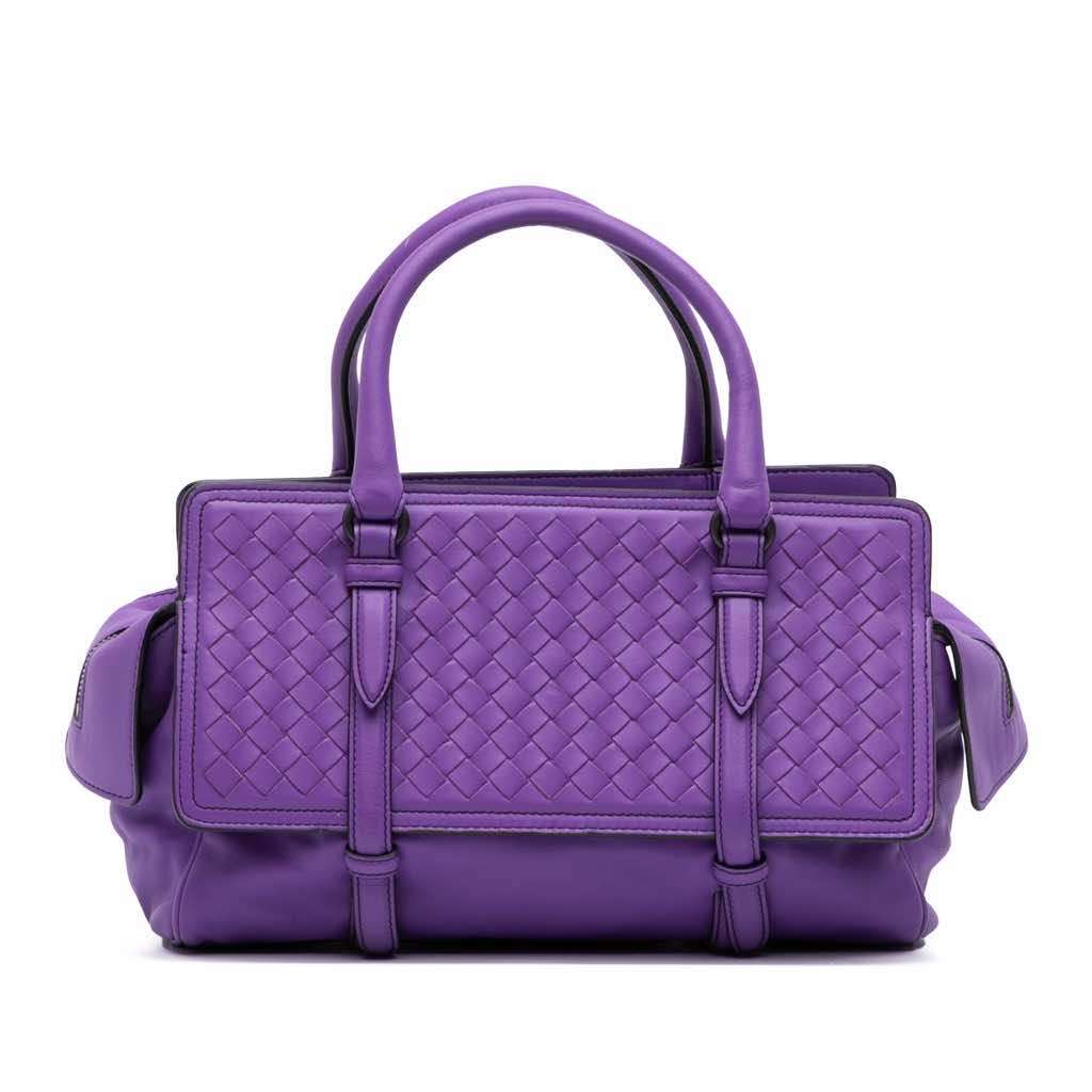 Bottega Veneta Small Nappa Intrecciato Monaco Satchel