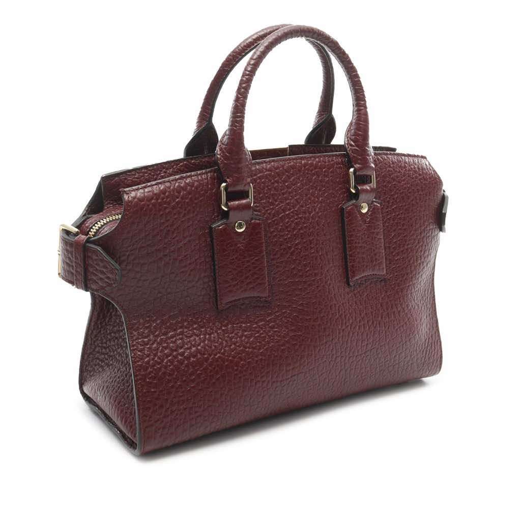 Burberry Medium Grained Leather Clifton Satchel - 2