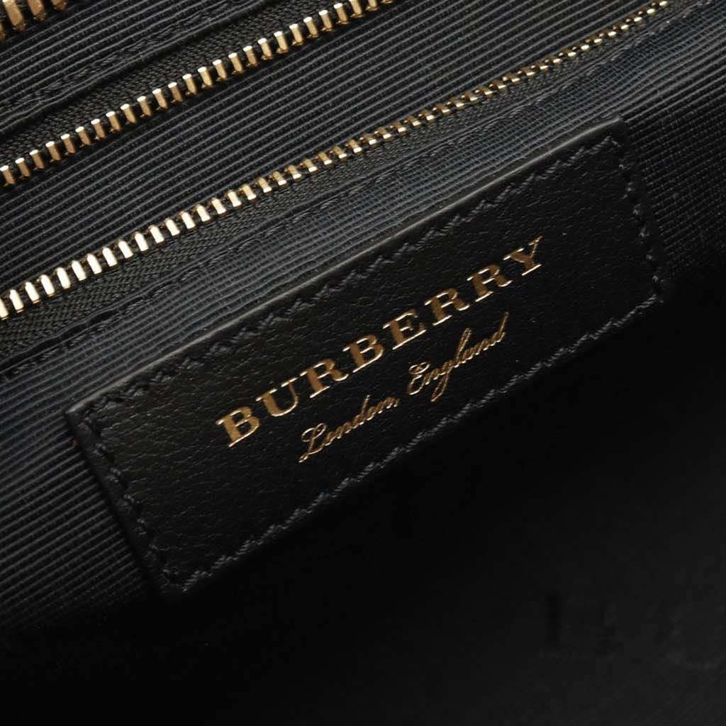 Burberry Medium Grained Leather Clifton Satchel - 4