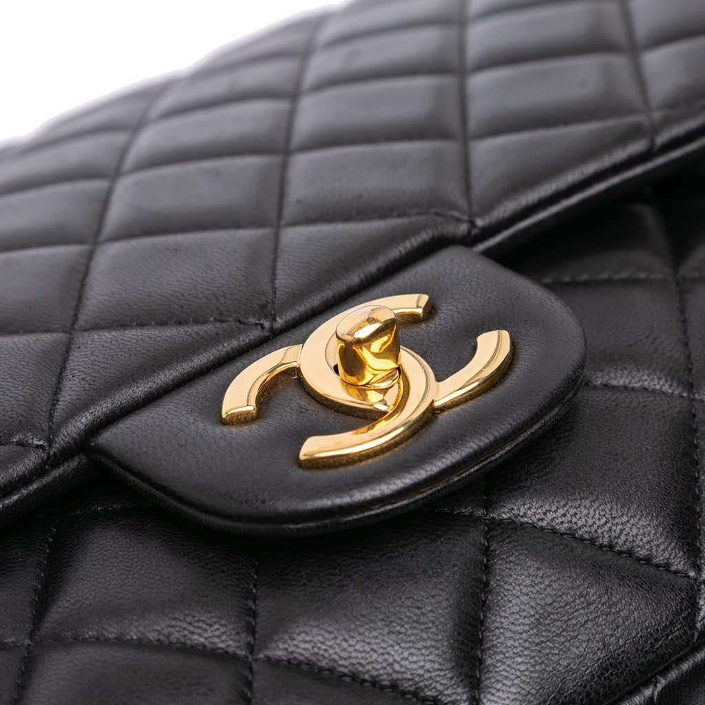 Chanel Maxi Classic Lambskin Double Flap - Image 11
