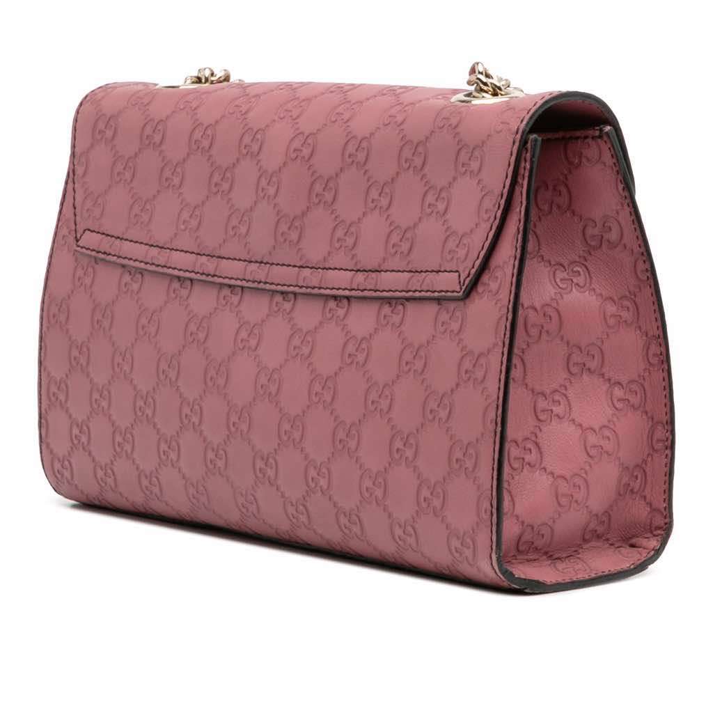 Gucci Medium Guccissima Emily Shoulder Bag - Back view