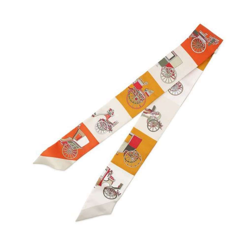 Hermès Voitures Exquises Twilly Silk Scarf - Image 6