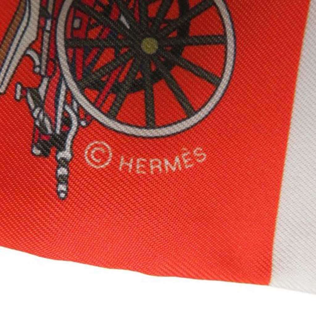 Hermès Voitures Exquises Twilly Silk Scarf - Detail 2