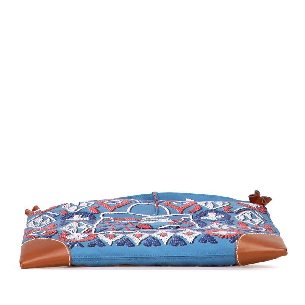 Hermès Silk and Barenia Kelly En Perles Silky City PM - 3