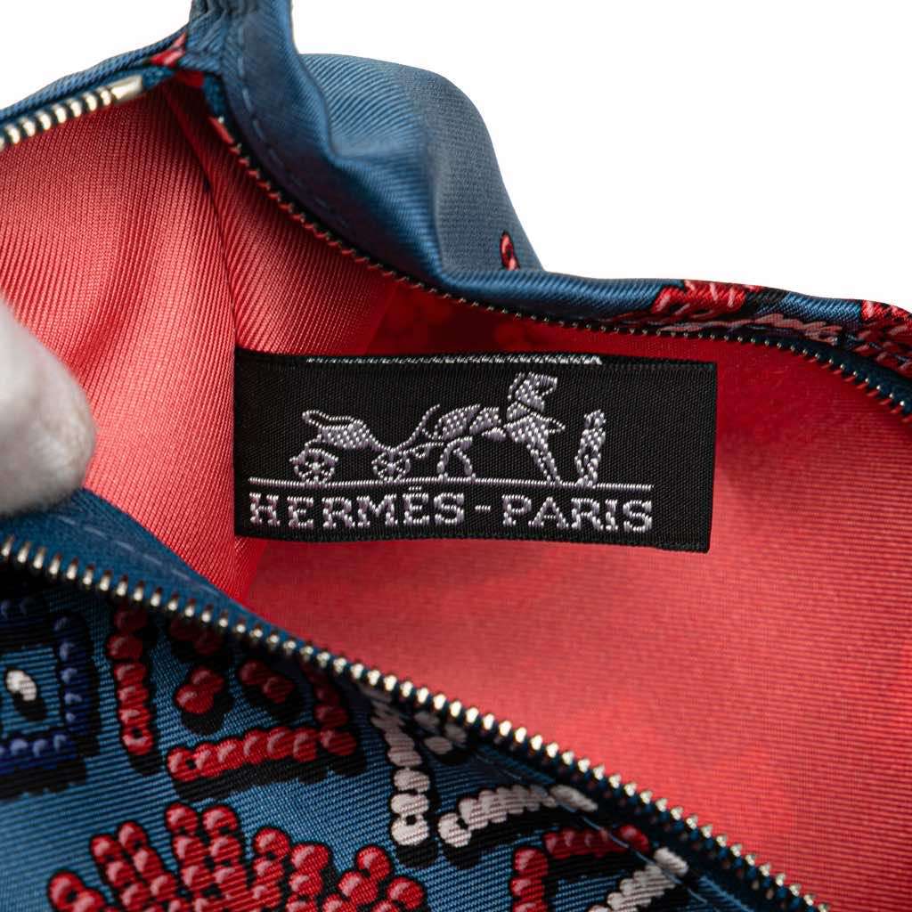 Hermès Silk and Barenia Kelly En Perles Silky City PM - 5