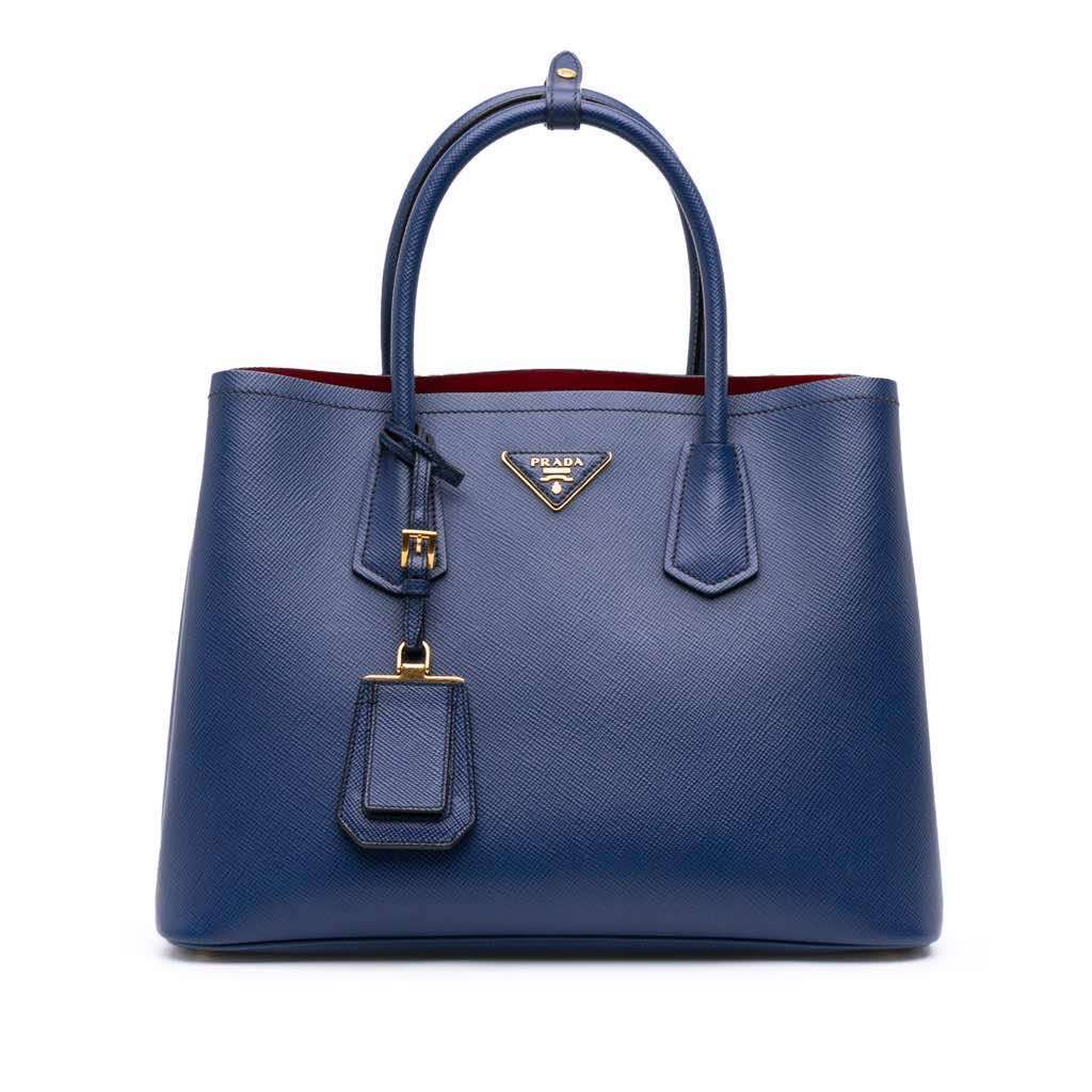 Prada Medium Saffiano Cuir Double Satchel