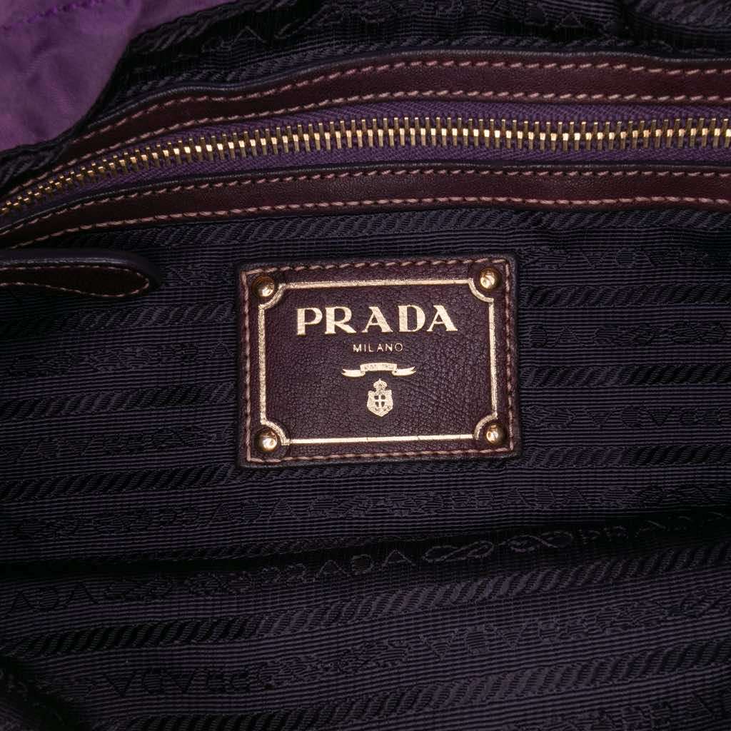 Prada Tessuto Logo Drawstring Tote - 5