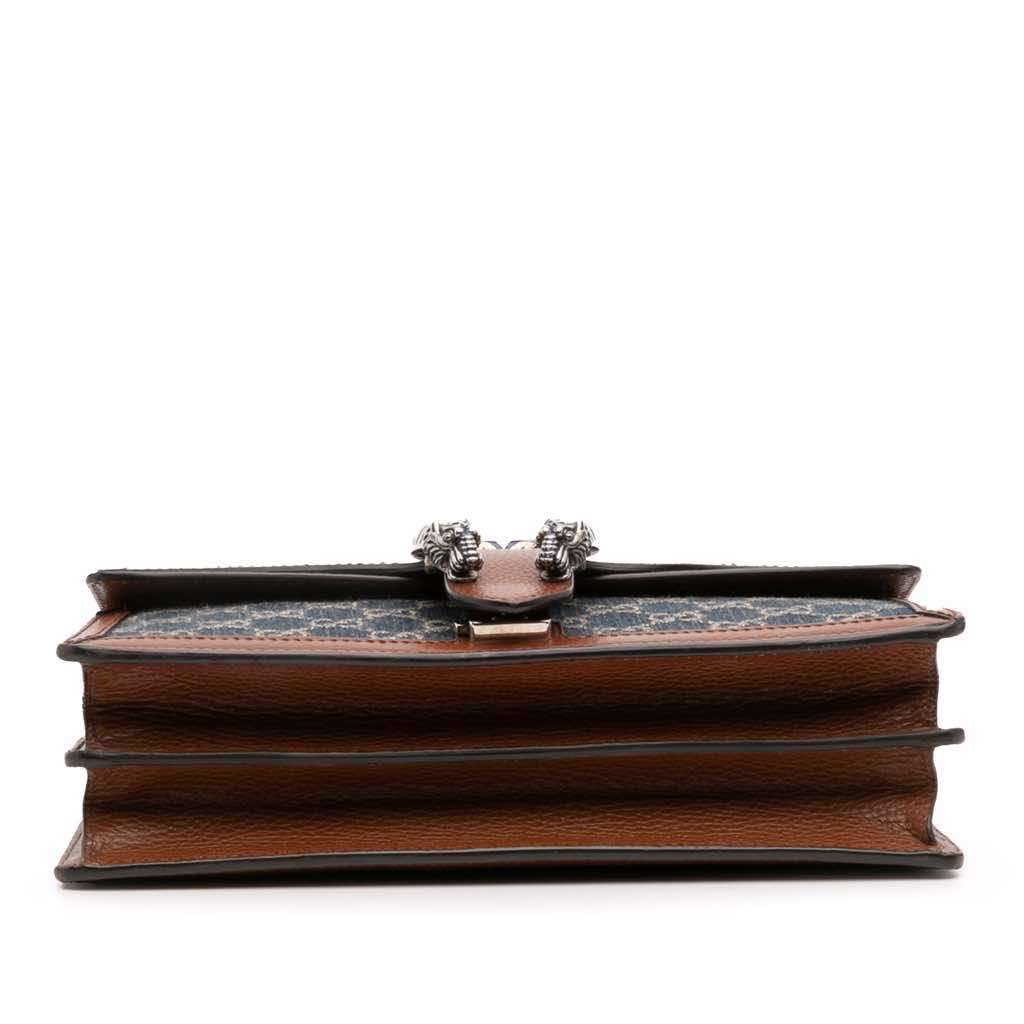 Gucci Small GG Denim Dionysus Shoulder Bag - Image 6
