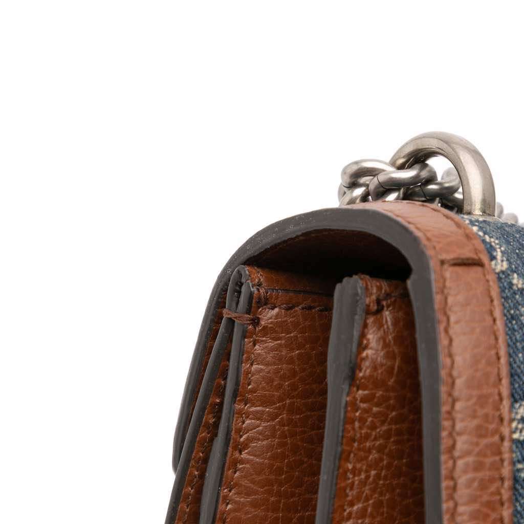 Gucci Small GG Denim Dionysus Shoulder Bag - Image 12