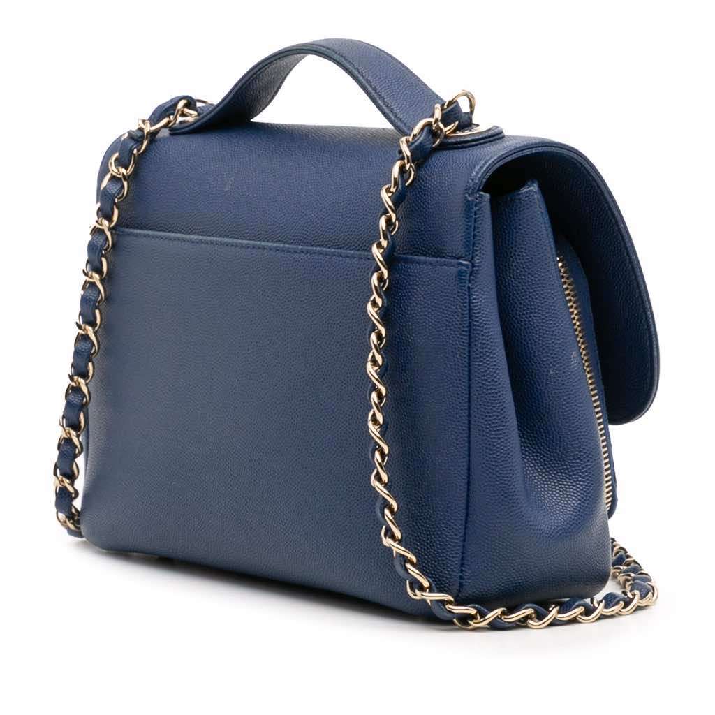 Chanel Medium Caviar Business Affinity Flap - Back view