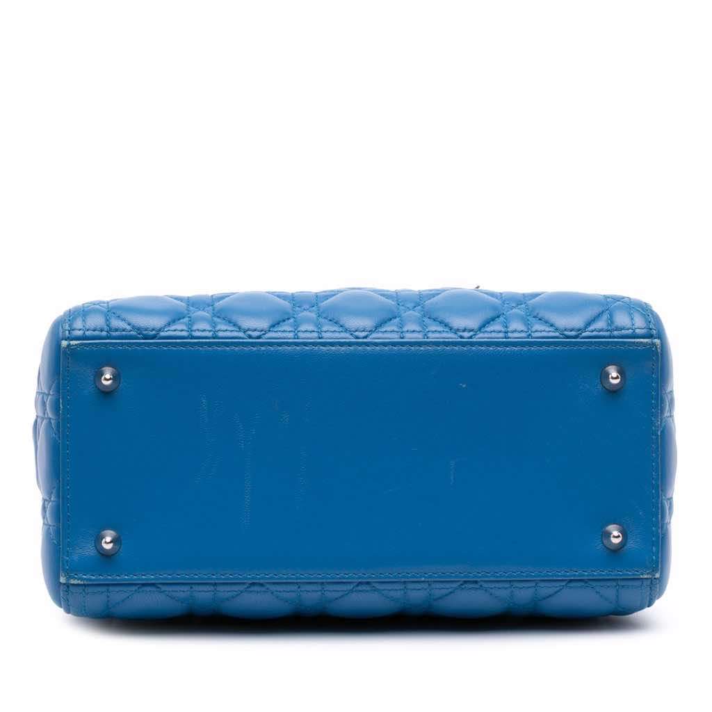 Dior Medium Lambskin Cannage Lady Dior - Image 6